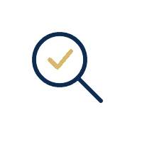 Quality and supply management icon