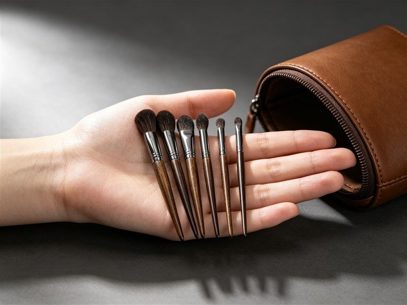 Travel Makeup Brush Set (5 pcs, mini)