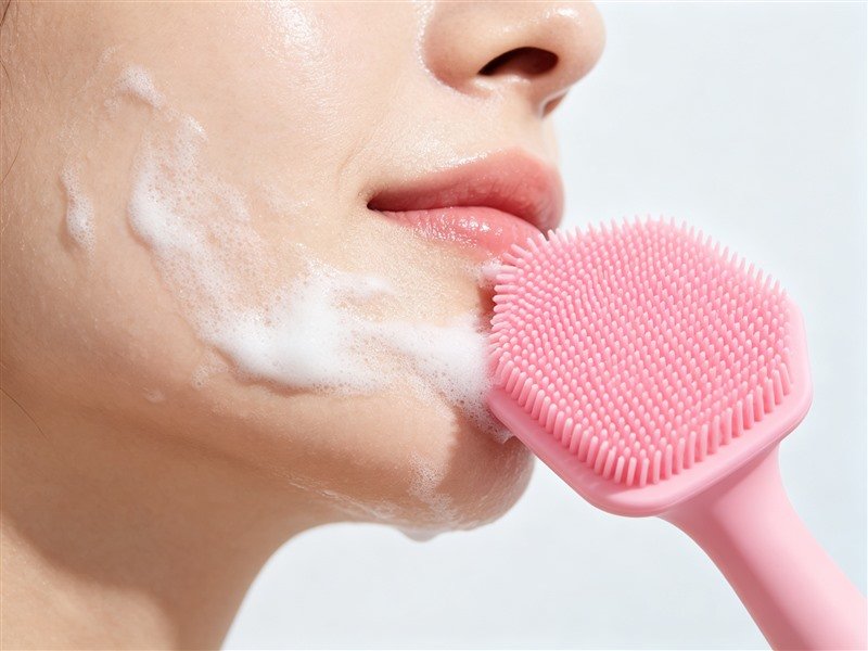 Facial Cleansing Brush (manual, silicone)