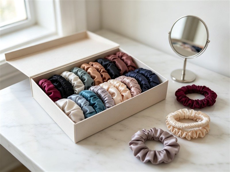 Satin Scrunchies (bulk, assorted colors)