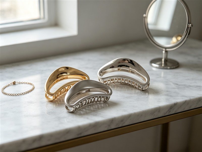 Metal Claw Clip (gold/silver, fashion)
