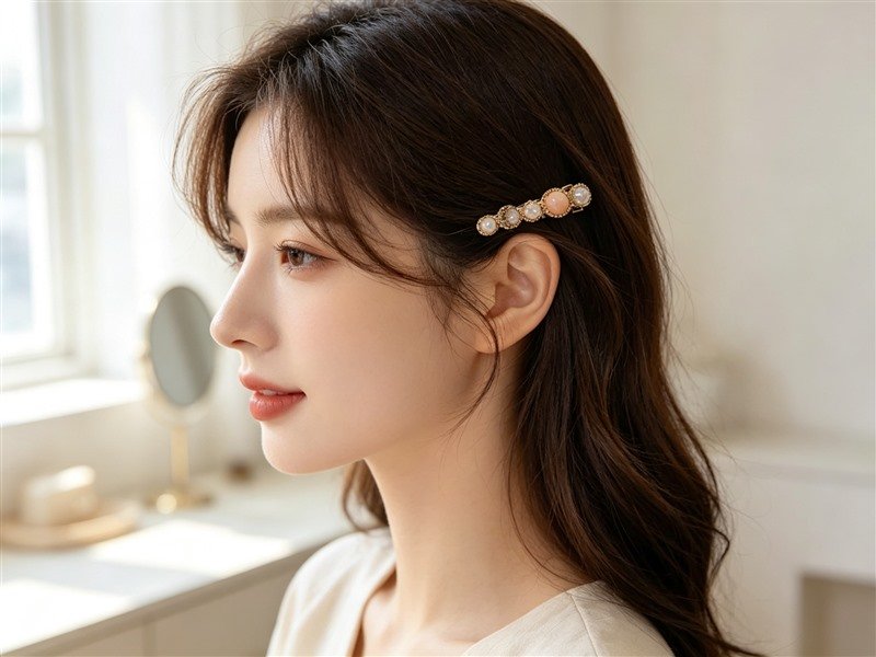 Pearl Hair Clips Set (decorative)