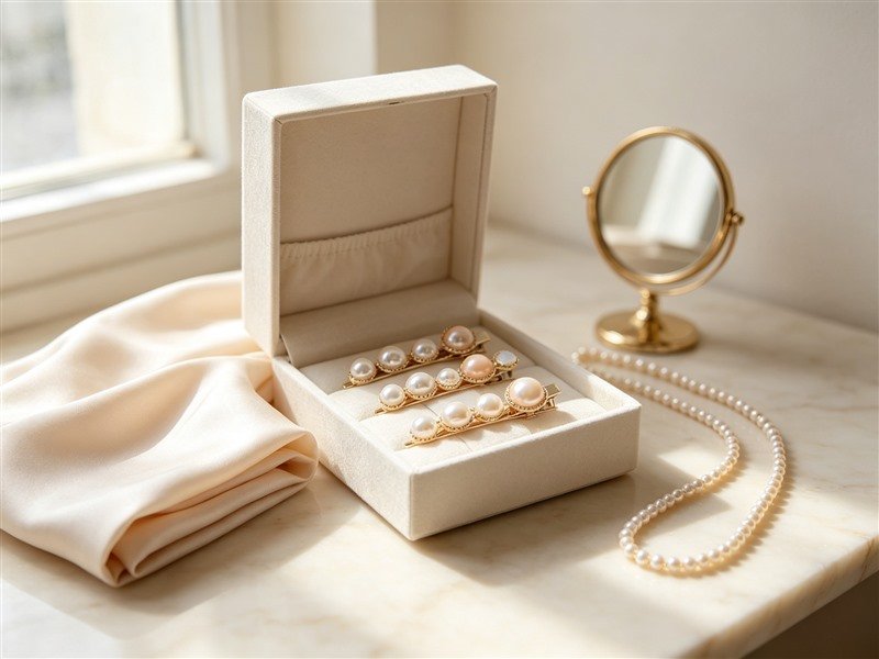 Pearl Hair Clips Set (decorative)