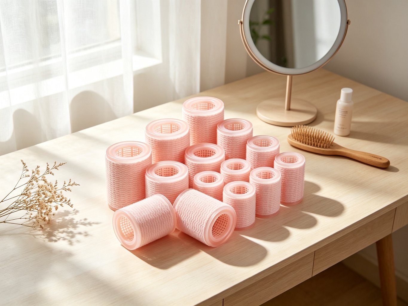 Hair Rollers Set (self-grip, no heat)