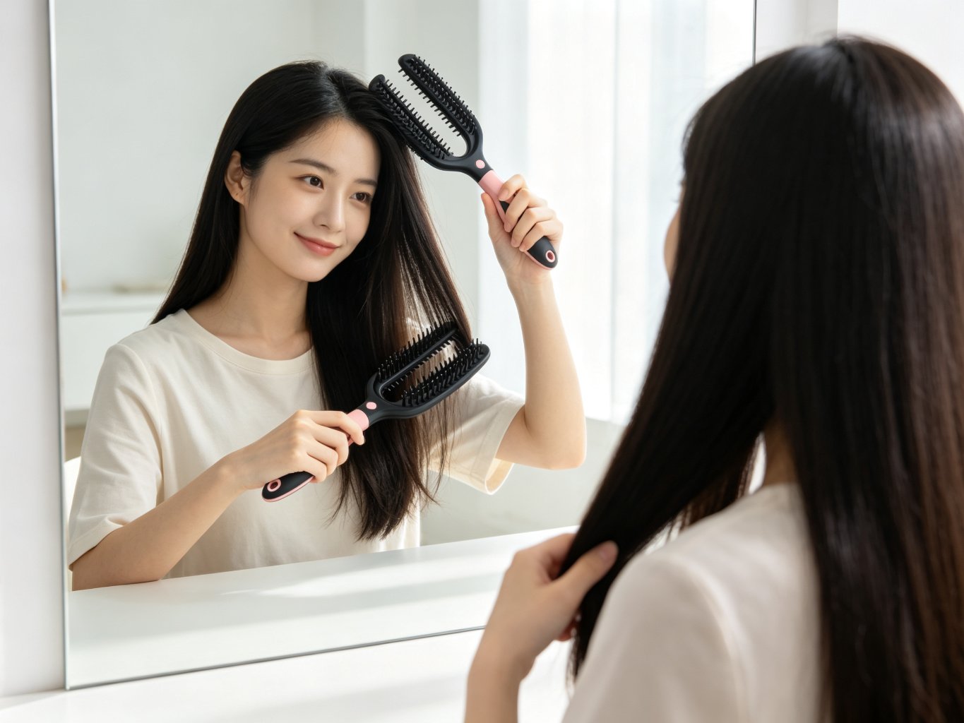 Detangling Hair Brush (flexible bristles)