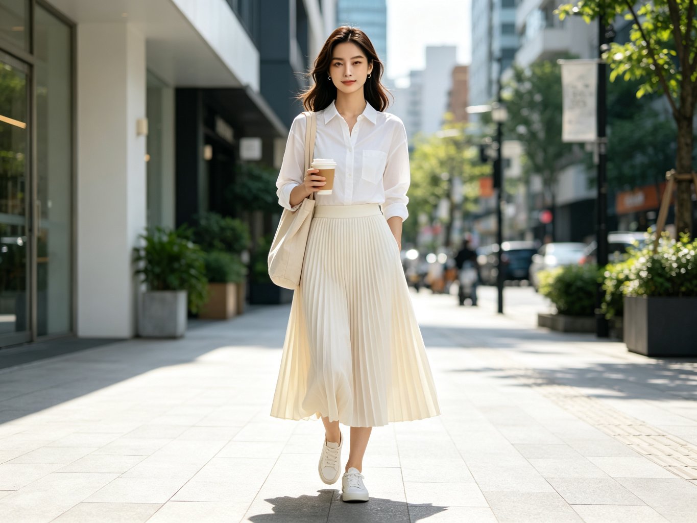 Midi Skirt (women, elastic waist)