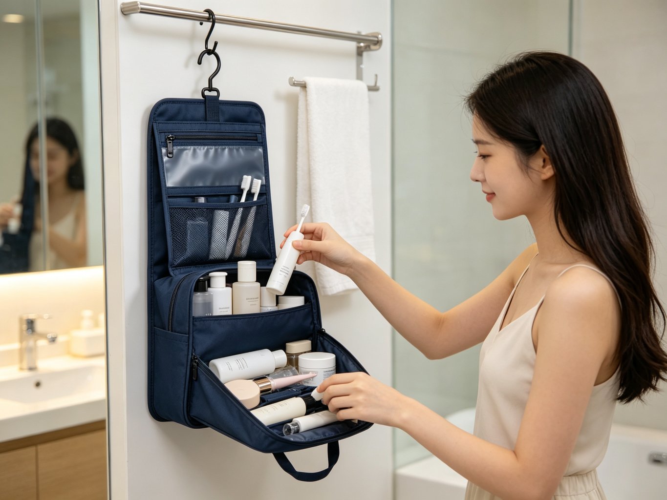 Hanging Toiletry Bag (4 compartments)