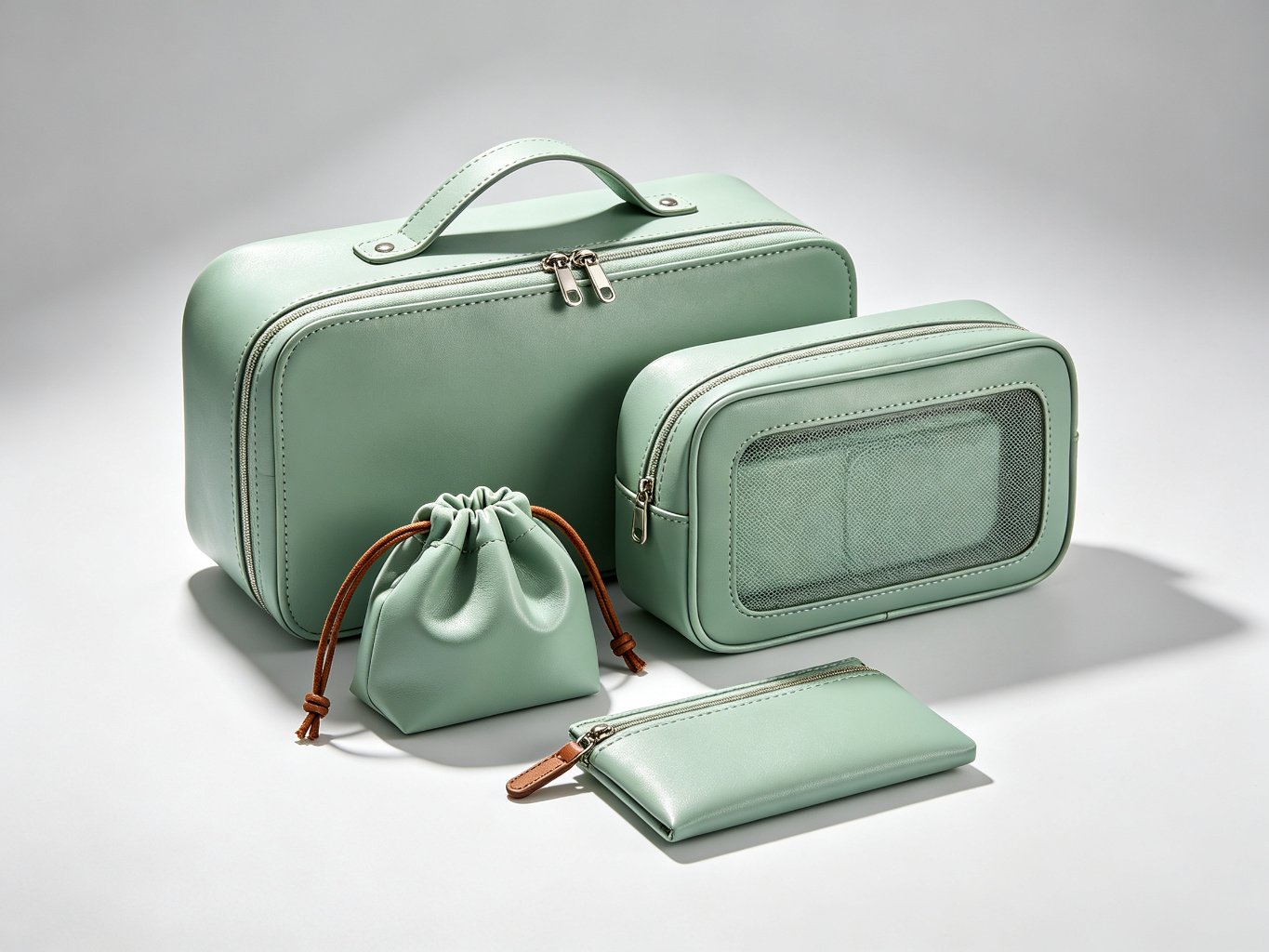 PU Leather Toiletry Bag (travel set)