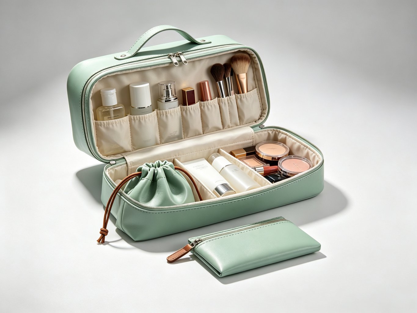 PU Leather Toiletry Bag (travel set)