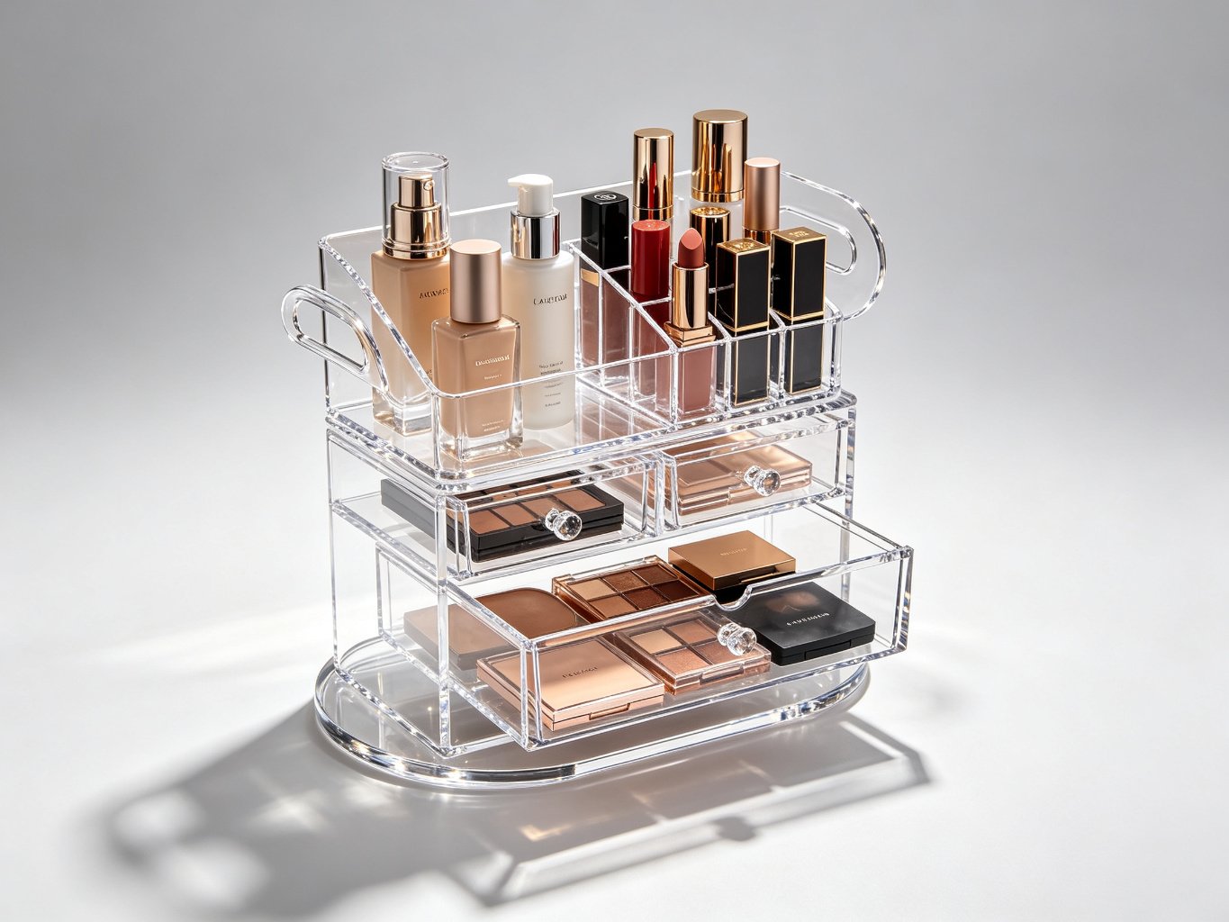 Acrylic Makeup Organizer (drawer, rotating)
