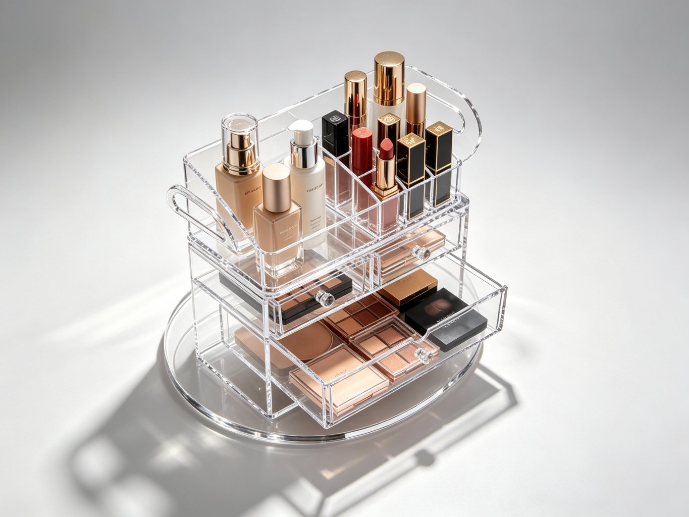 Acrylic Makeup Organizer (drawer, rotating)