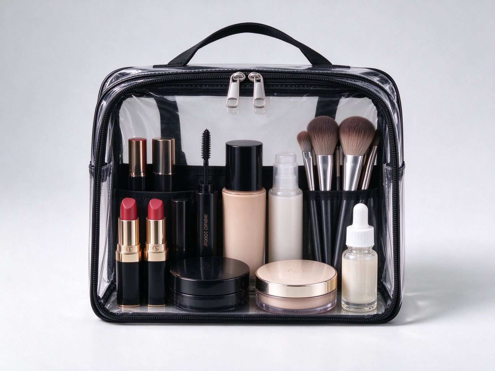 Clear Makeup Bag (travel cosmetic pouch)