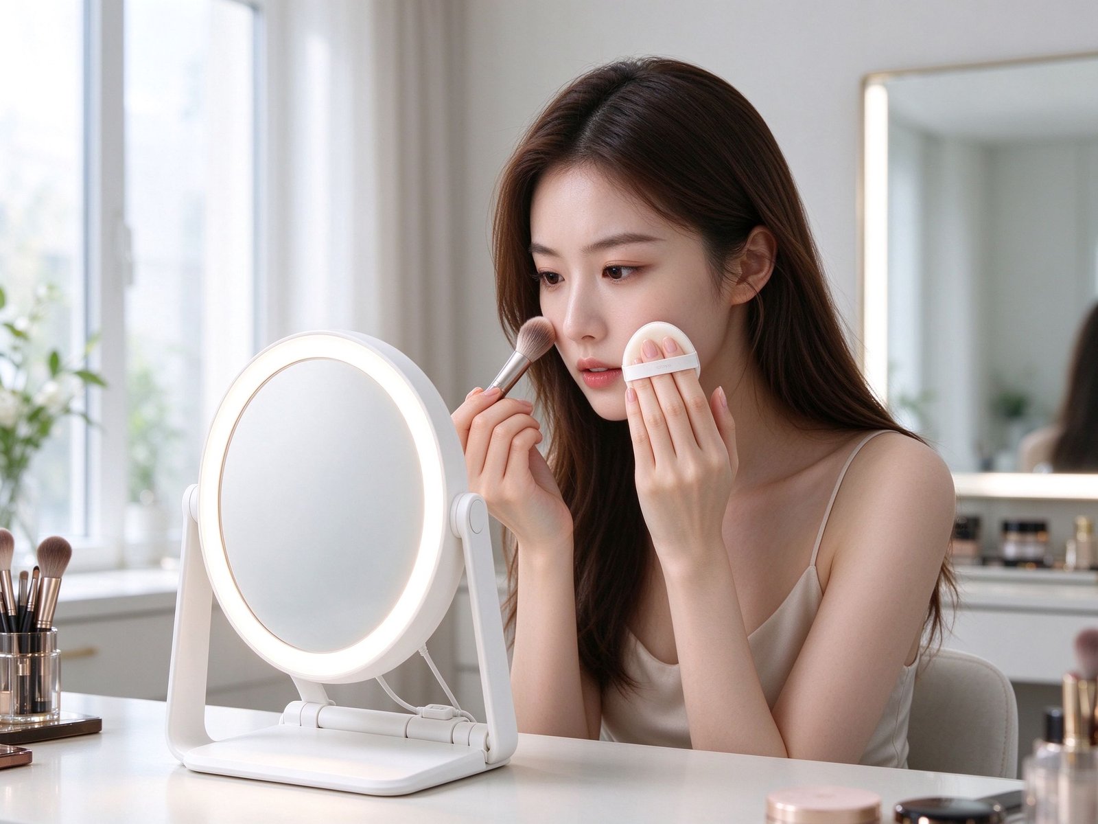 LED Cosmetic Mirror (non-smart, portable)