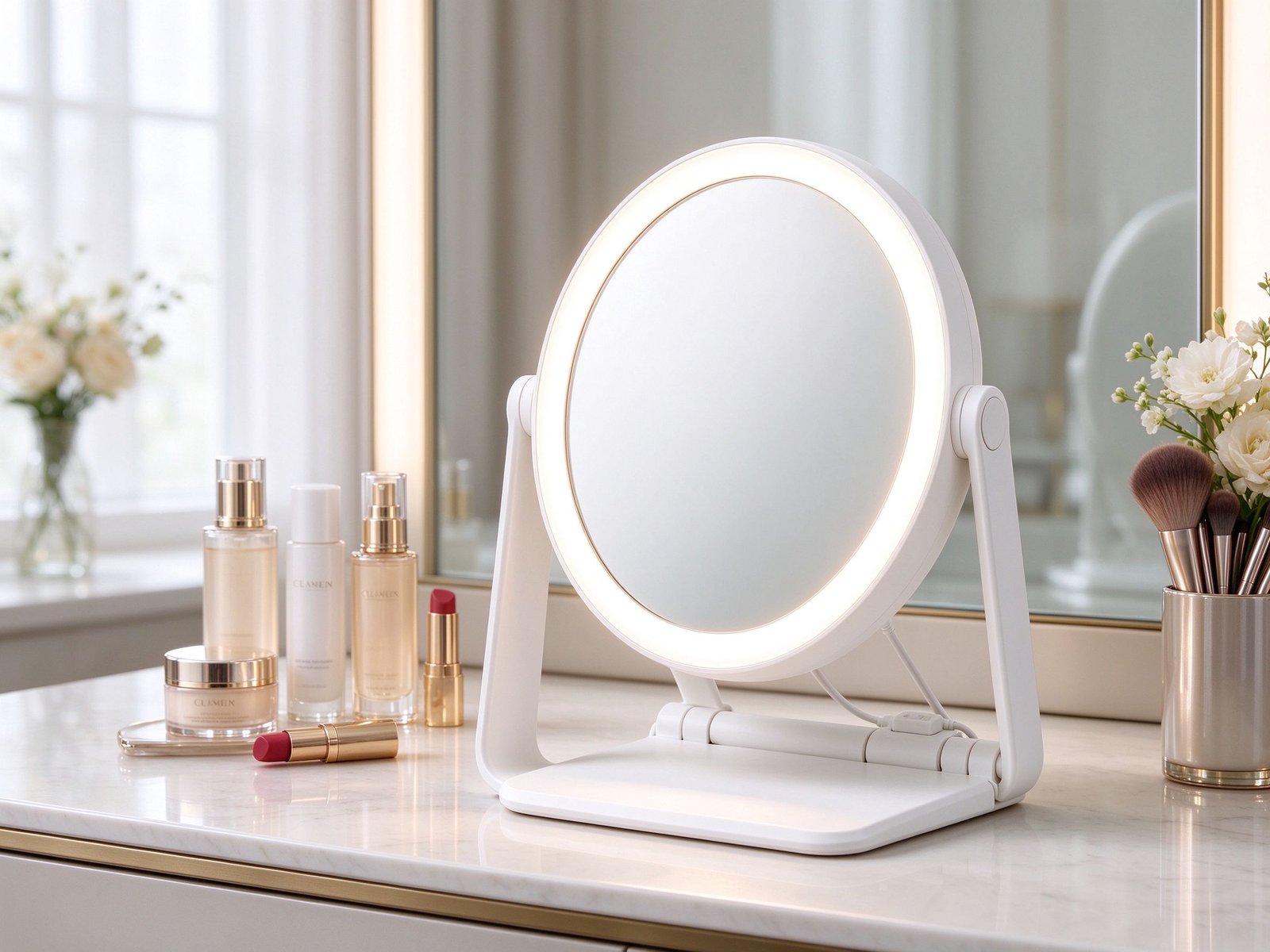 LED Cosmetic Mirror (non-smart, portable)