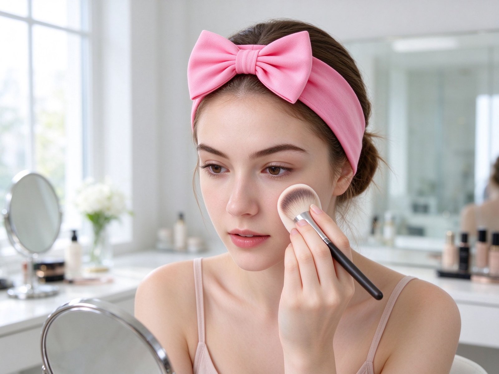 Bow Headband (makeup & wash)