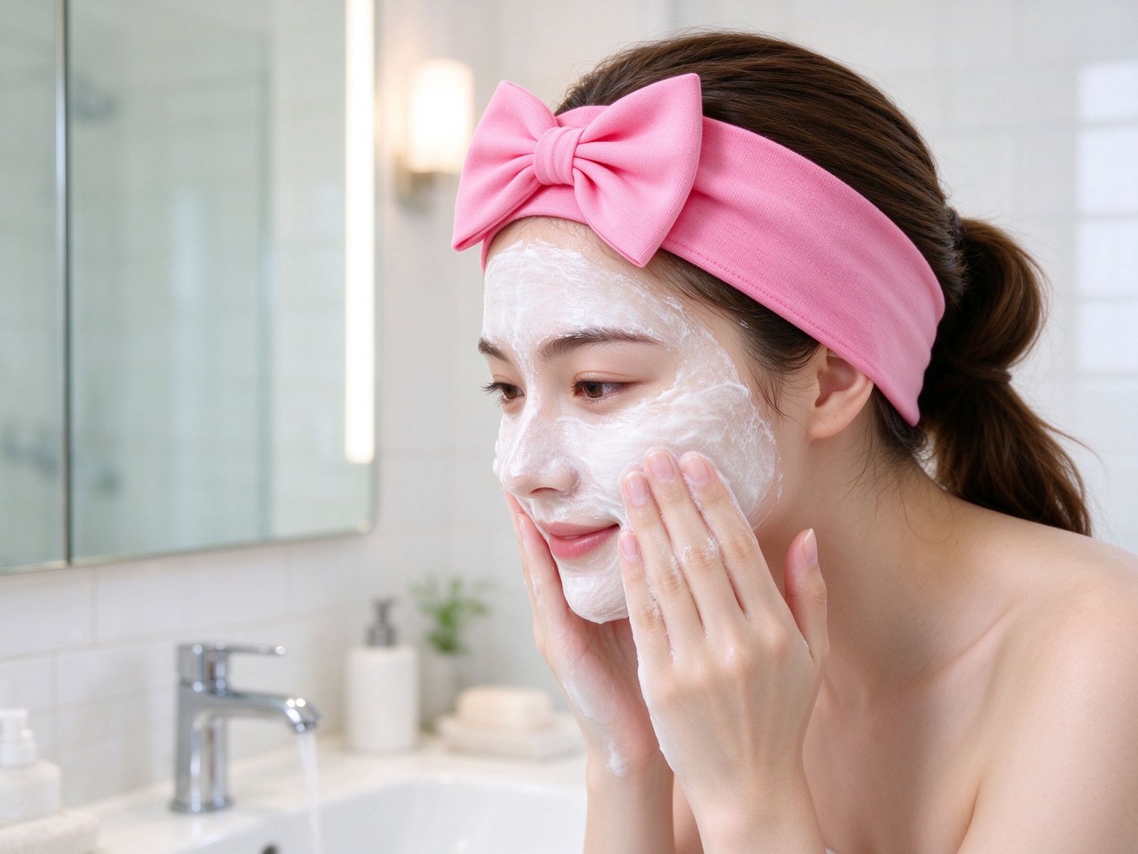 Bow Headband (makeup & wash)