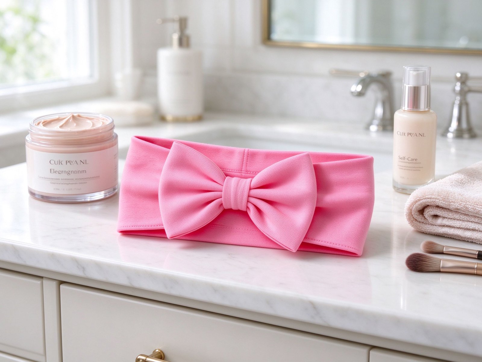 Bow Headband (makeup & wash)