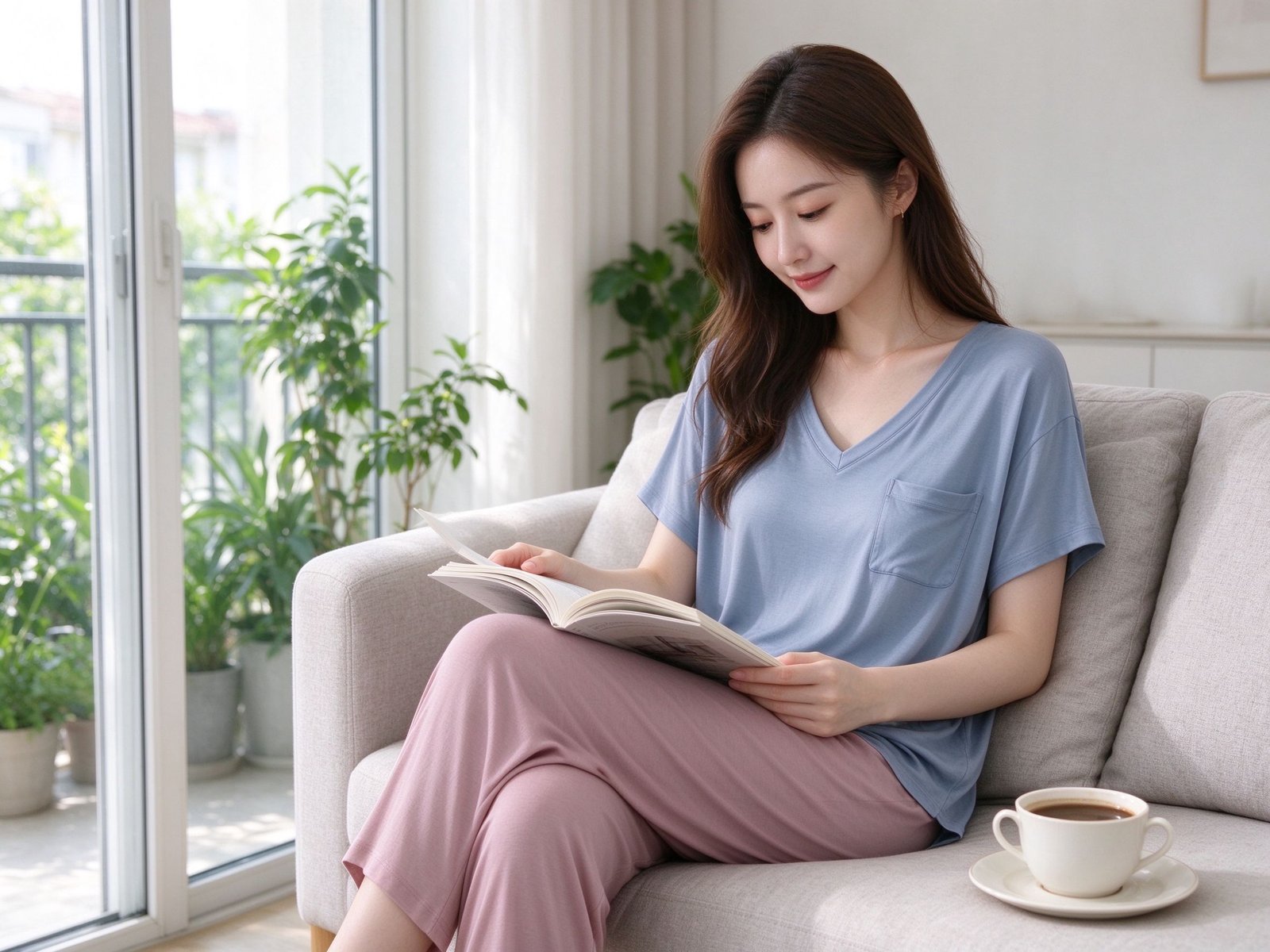 Women’s Sleepwear Set – Soft Modal Two-Piece