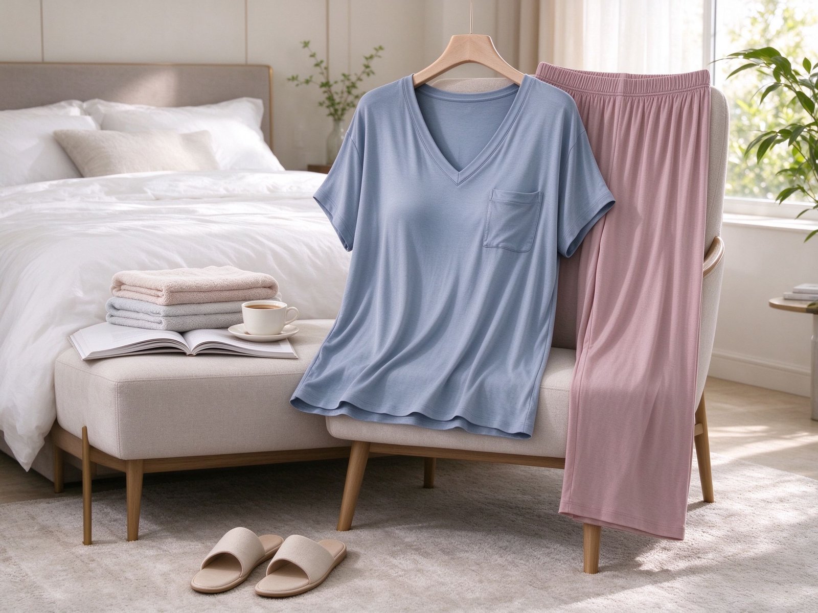 Women’s Sleepwear Set – Soft Modal Two-Piece